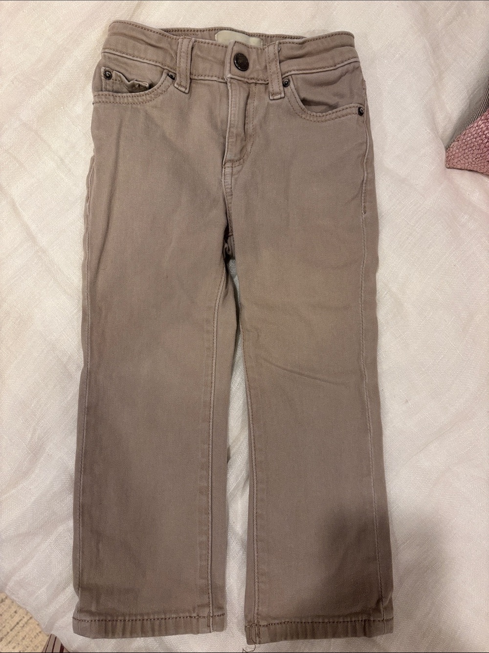 DL1961 Kids Taupe Straight-Leg Jeans